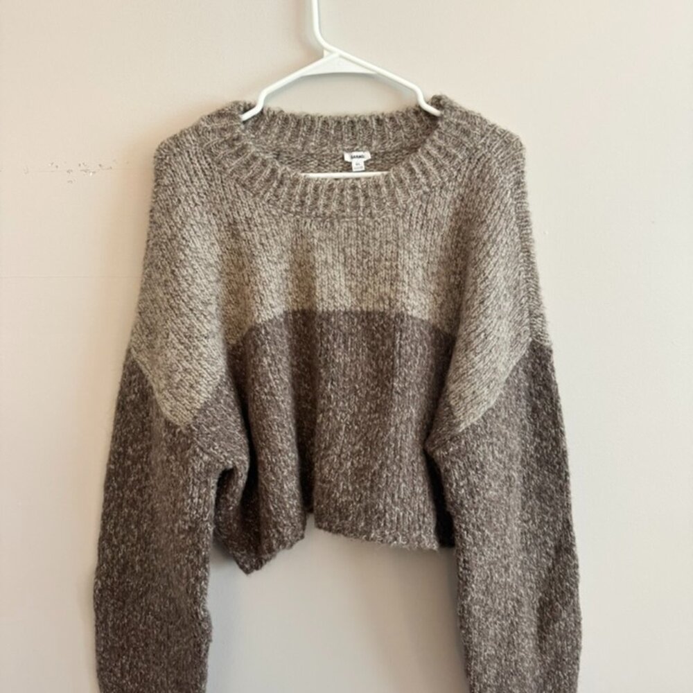 Garage Cropped Knit Sweater